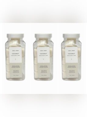 NEW ANTHROPOLOGIE JOON x MOON Coconut Exfoliating Sugar Scrub - Set of 3